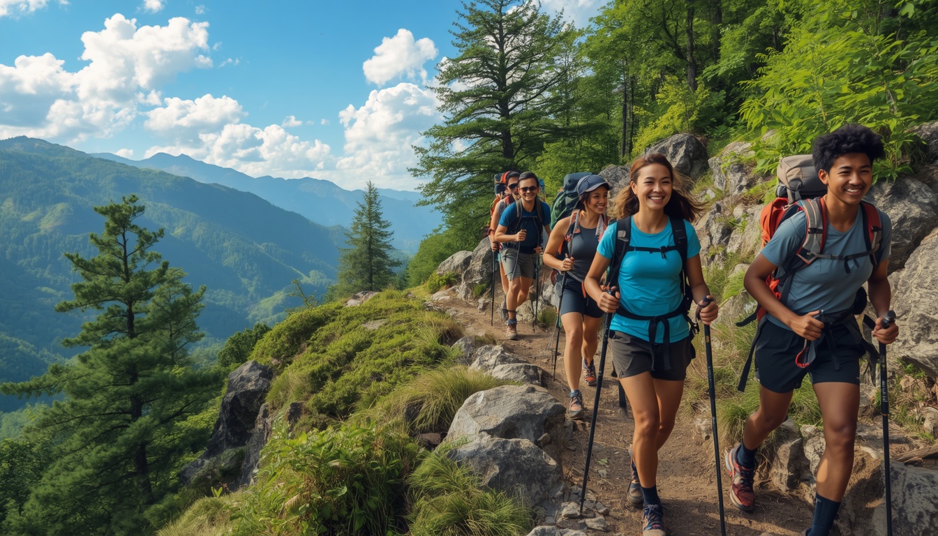 Group trail session supported by Thrivecleansebio outdoor kits